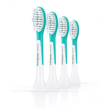 Zahnbürstenköpfe Philips Sonicare For Kids HX6044/90, 4er-Pack, Blau/Weiß, 3-Monats-Wechsel