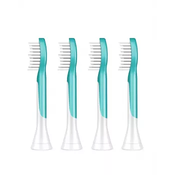 Zahnbürstenköpfe Philips Sonicare For Kids HX6044/90, 4er-Pack, Blau/Weiß, 3-Monats-Wechsel