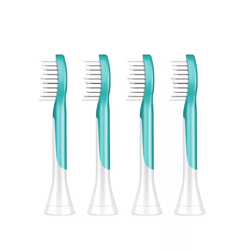 Zahnbürstenköpfe Philips Sonicare For Kids HX6044/90, 4er-Pack, Blau/Weiß, 3-Monats-Wechsel