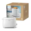 Philips 3000 series Toaster, 2 Scheiben, Weiß, Metall, Tasten, Drehregler, 900 W, 220-240 V