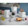 Philips 3000 series Toaster, 2 Scheiben, Weiß, Metall, Tasten, Drehregler, 900 W, 220-240 V