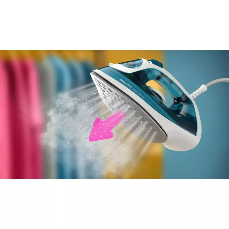 Philips 2000er-Serie DST2020/90 Dampfbügeleisen Keramiksohle 2000 W Aqua