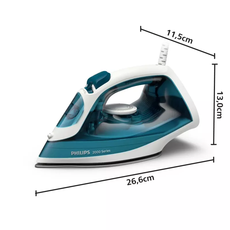 Philips 2000er-Serie DST2020/90 Dampfbügeleisen Keramiksohle 2000 W Aqua