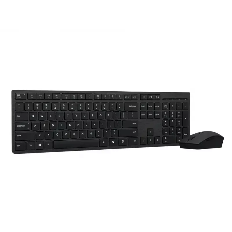 Lenovo 4X31R64351 Tastatur Maus inklusive Office RF Wireless + Bluetooth US Englisch Schwarz