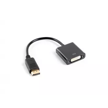 LANBERG Video-Kabel-Adapter DisplayPort DVI-D 0,1 m Schwarz