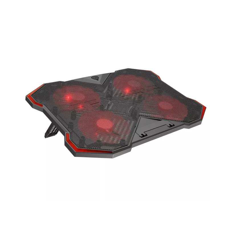 GENESIS Oxid 260 Laptop-Kühlpad 43,9 cm (17,3 Zoll) 1010 U/min Schwarz, Rot