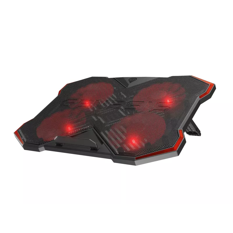 GENESIS Oxid 260 Laptop-Kühlpad 43,9 cm (17,3 Zoll) 1010 U/min Schwarz, Rot