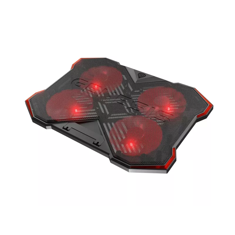 GENESIS Oxid 260 Laptop-Kühlpad 43,9 cm (17,3 Zoll) 1010 U/min Schwarz, Rot