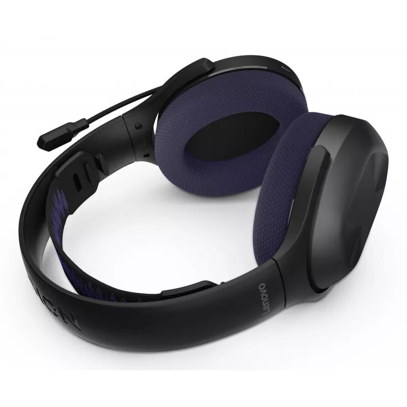 Lenovo Legion H410 Kopfhörer Kabellos Kopfband Gaming USB Typ-C Bluetooth Schwarz, Lila