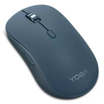 Kabellose beidhändige optische Bluetooth Maus Lenovo Yoga – 4000 dpi, 8 Tasten, Scrollrad, batteriebetrieben, teal