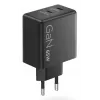 Ladegerät für Mobilgeräte Lenovo G0A6065BEU — Universelles AC-Ladegerät für den Innenbereich, 2× USB-C, 100–240 V, 1,5 m Kabel, Schwarz