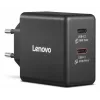 Ladegerät für Mobilgeräte Lenovo G0A6065BEU — Universelles AC-Ladegerät für den Innenbereich, 2× USB-C, 100–240 V, 1,5 m Kabel, Schwarz