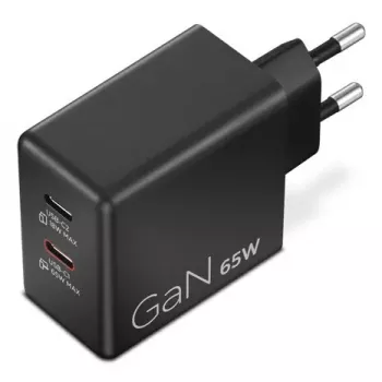Ladegerät für Mobilgeräte Lenovo G0A6065BEU — Universelles AC-Ladegerät für den Innenbereich, 2× USB-C, 100–240 V, 1,5 m Kabel, Schwarz