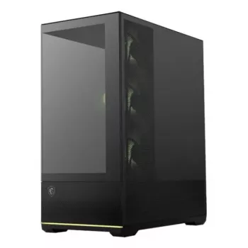 PC-Gehäuse MSI MAG PANO 110R PZ Midi Tower — gehärtetes Glas, ATX, 3x120-mm-Frontlüfter, USB-C, unterstützt 360-mm-Radiatoren