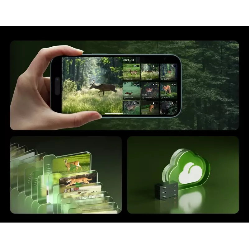 Wildkamera Reolink Camovue Talon S130 4G LTE, 8 MP, 3840×2160, 95° H × 50,2° V, IP67, wiederaufladbar über USB‑C, für den Außenbereich