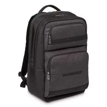 Targus CitySmart Rucksack Lässiger Rucksack Schwarz, Grau, Kunstleder, Polyurethan (PU)