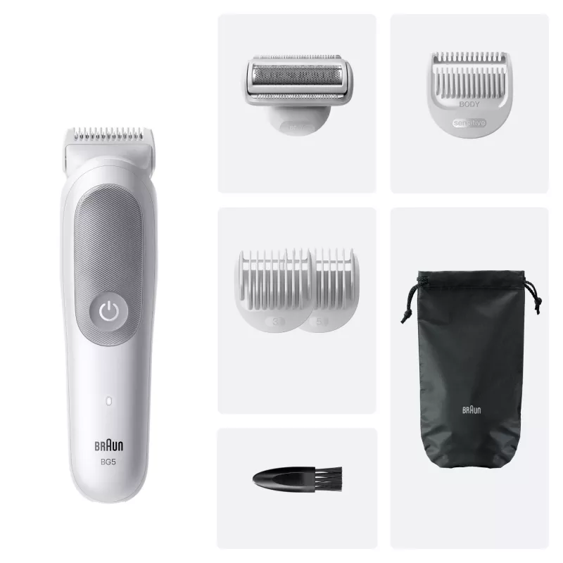 Braun Series 5 Körperhaartrimmer/Rasierer, hellgrau