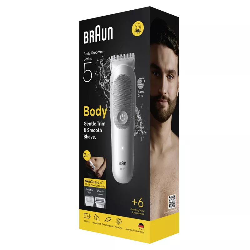 Braun Series 5 Körperhaartrimmer/Rasierer, hellgrau
