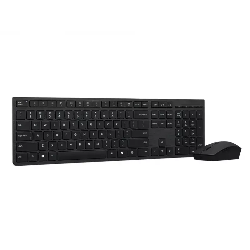Lenovo 4X31R64357 Tastatur Maus inklusive Office RF Wireless + Bluetooth QWERTY Nordisch Grau