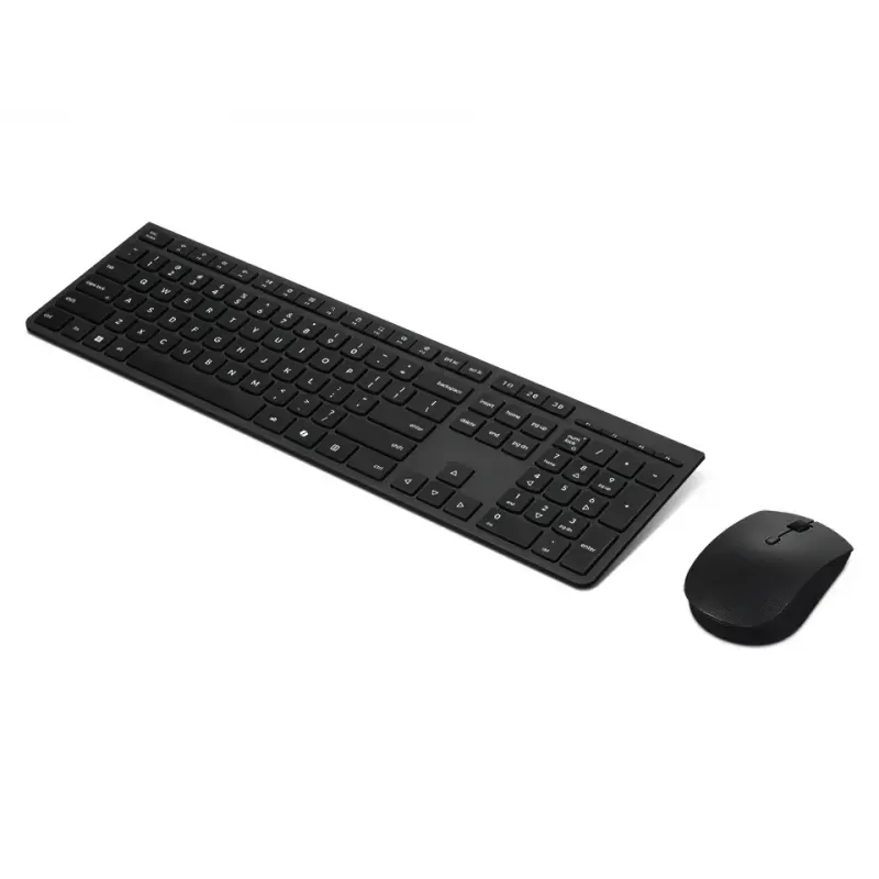 Lenovo 4X31R64357 Tastatur Maus inklusive Office RF Wireless + Bluetooth QWERTY Nordisch Grau