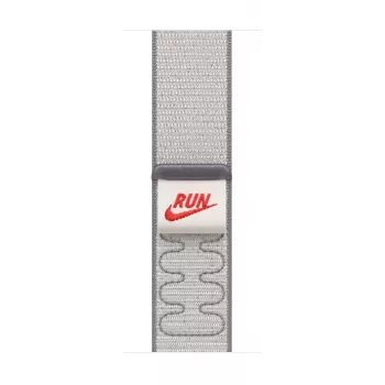 Band Apple 42 mm Verschleiertes Grau Nike Sport Loop Grau 130–190 mm