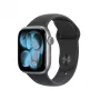 Apple Watch Series 11 GPS 42mm Space Grau Aluminium Gehäuse Schwarzes Sportarmband S/M