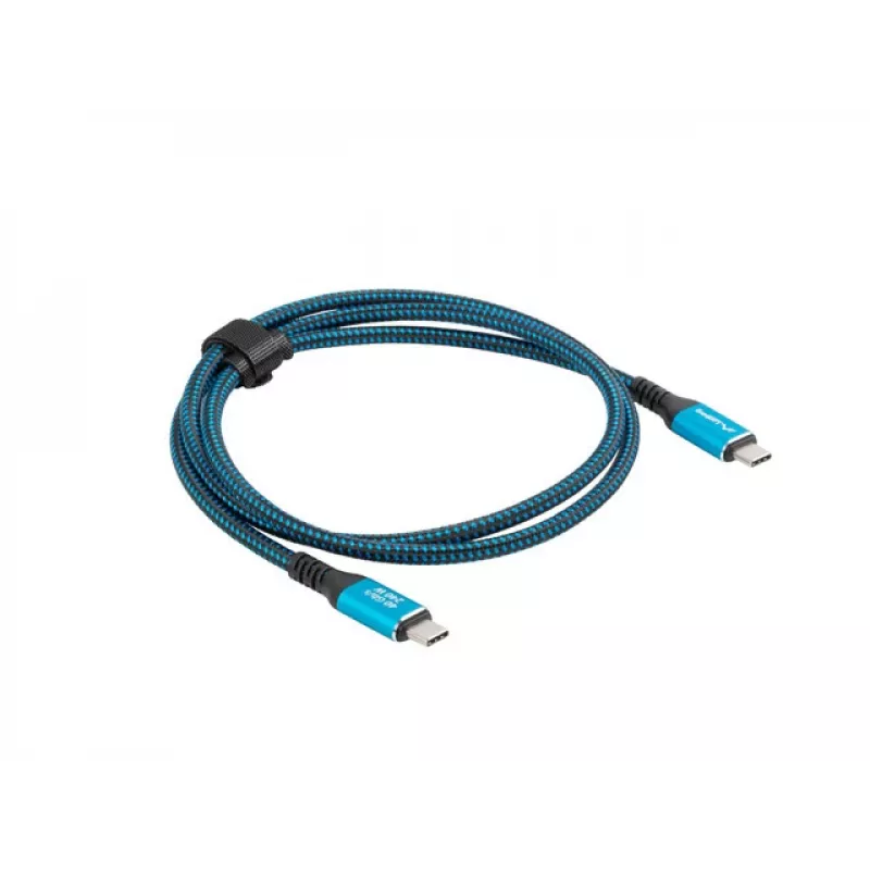 USB-C-Kabel LANBERG CA-CMCM-44CU-0005-BK 0,5 m — USB4 Gen 2x2, 40 Gbit/s, 240 W, schwarz