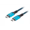 USB-C-Kabel LANBERG CA-CMCM-44CU-0005-BK 0,5 m — USB4 Gen 2x2, 40 Gbit/s, 240 W, schwarz