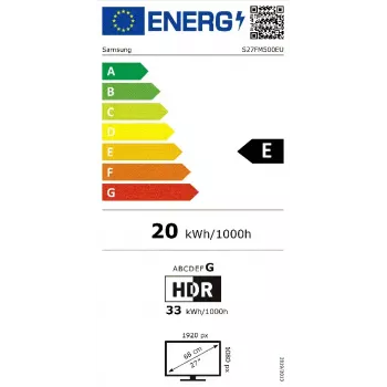 Samsung M5 M50F Computer Monitor 68,6 cm (27 Zoll) 1920 x 1080 Pixel Full HD LCD Schwarz