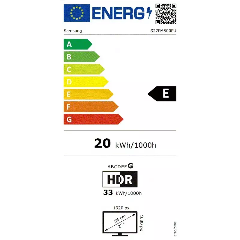 Samsung M5 M50F Computer Monitor 68,6 cm (27 Zoll) 1920 x 1080 Pixel Full HD LCD Schwarz