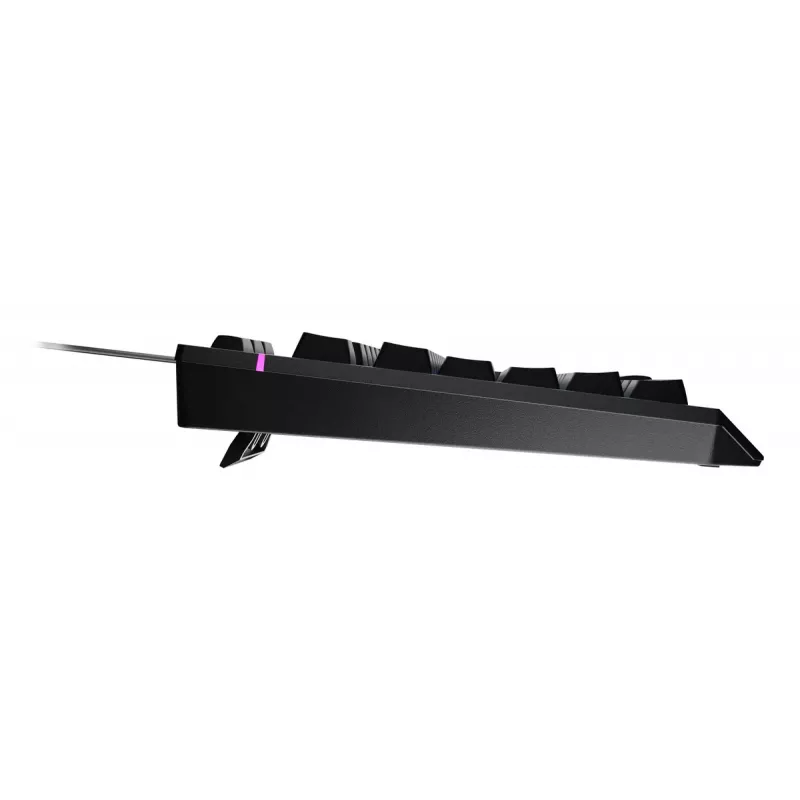 Kabelgebundene Full-Size-Gaming-Tastatur Genesis Rhod 530, USB, QWERTY US, Membran, RGB-Beleuchtung, 114 Tasten, 1,8 m Kabel, Schwarz