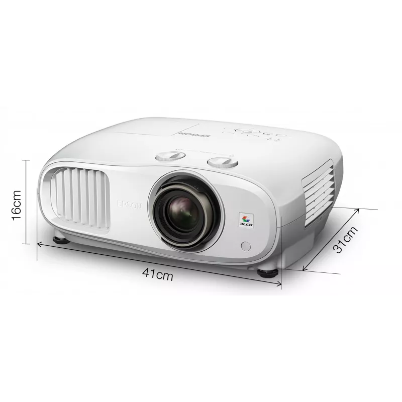 Epson EH-TW7100 Standard-Wurfprojektor 3000 ANSI Lumen 3LCD UHD 4K (3840x2160) 3D Weiß