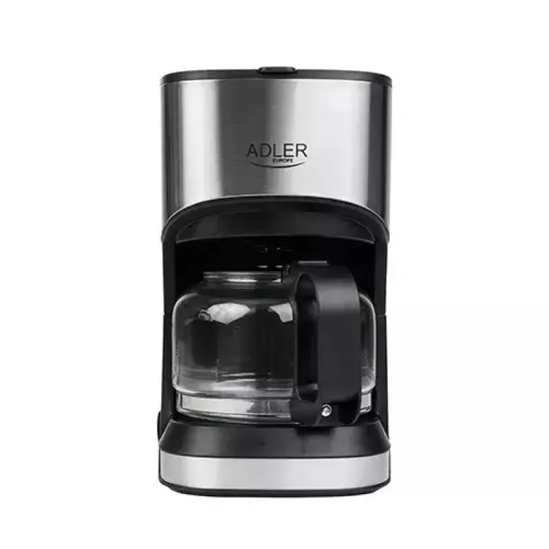 Filterkaffeemaschine Adler AD 4407, 550 W, 0,7 L Kanne, silber/schwarz, halbautomatisch