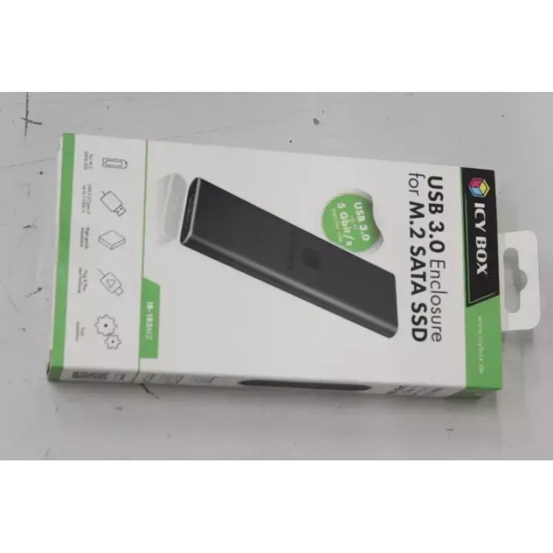 SSD-Festplatte Icy Box 1x mSATA SSD auf USB 3.0 Host Aluminium schwarz IB-183M2