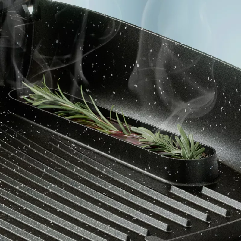 Elektrische Grillplatte Philips HD6212/90 2400 W, 2-Zonen-Freistehender Grill, 1250 cm² Aluminiumoberfläche, max. 220 °C
