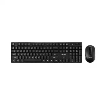 Acer GP.ACC11.03M Tastatur mit Maus, Home Office, USB, Schwarz, Grau