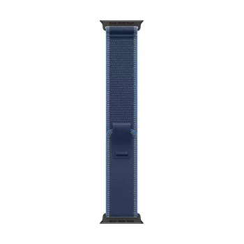 APPLE 49 mm Blue/Bright Blue Trail Loop – S/M – Schwarz Titanium Finish