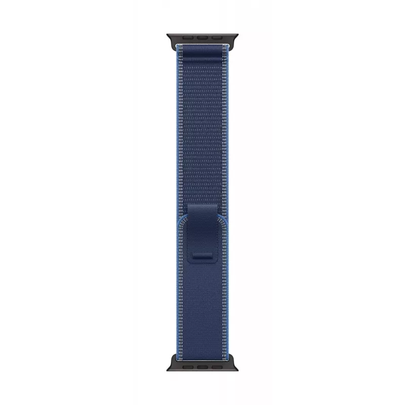 APPLE 49 mm Blue/Bright Blue Trail Loop – S/M – Schwarz Titanium Finish