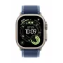APPLE 49 mm blaues/hellblaues Trail Loop – S/M – natürliches Titan-Finish