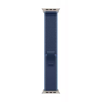 APPLE 49 mm blaues/hellblaues Trail Loop – S/M – natürliches Titan-Finish
