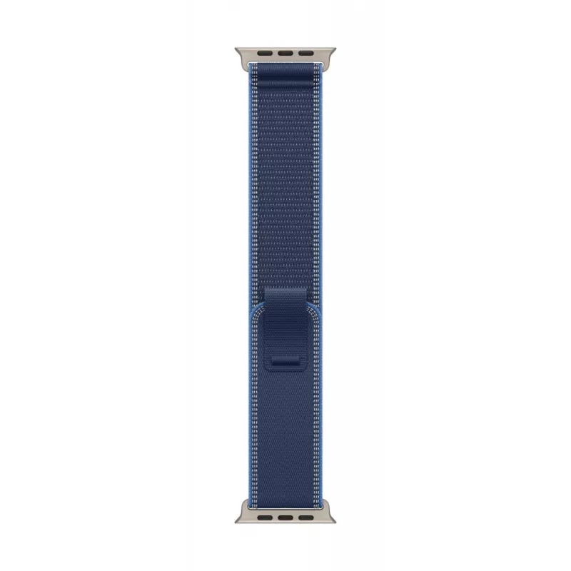 APPLE 49 mm blaues/hellblaues Trail Loop – S/M – natürliches Titan-Finish
