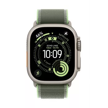 Band Apple MFT54ZM/A Smartwatch Grün Titan Polyester Elastan Nylon