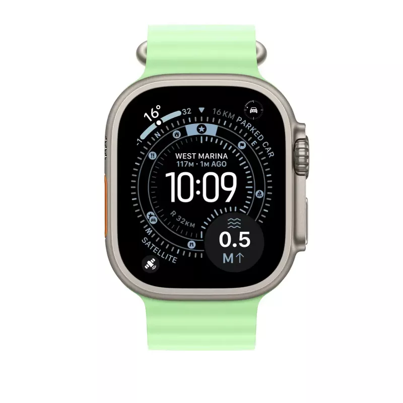 Band Apple Natural Titanium Finish MGCF4ZM/A Grün Fluoroelastomer 49mm