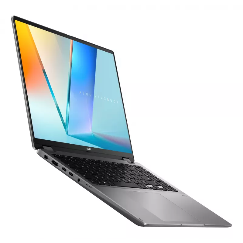 Hybrid 2-in-1 Laptop ASUS Vivobook 16 Flip TP3607SH-RJ013W — Intel Core Ultra 7 258V, 16 Zoll 3K Touchscreen, 16 GB LPDDR5x, 512 GB SSD, NVIDIA GeForce RTX 5050, WIN11 Home, grau