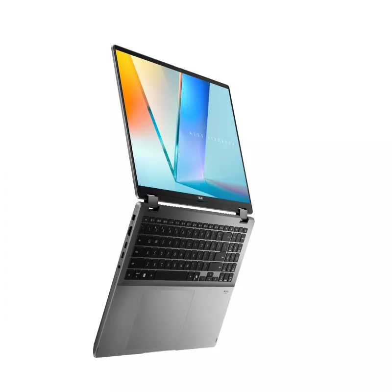 Hybrid 2-in-1 Laptop ASUS Vivobook 16 Flip TP3607SH-RJ013W — Intel Core Ultra 7 258V, 16 Zoll 3K Touchscreen, 16 GB LPDDR5x, 512 GB SSD, NVIDIA GeForce RTX 5050, WIN11 Home, grau