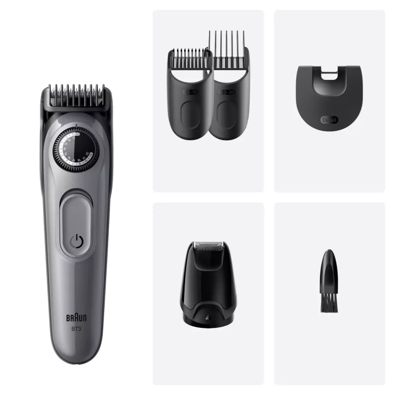 Braun BeardTrimmer 3 80789789 Bartschneider AC/Batterie 20 2 cm Schwarz