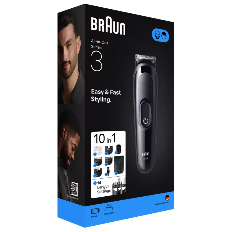 Braun AIO3560 Haarschneider/Trimmer Schwarz 14 Nickel-Metallhydrid (NiMH)