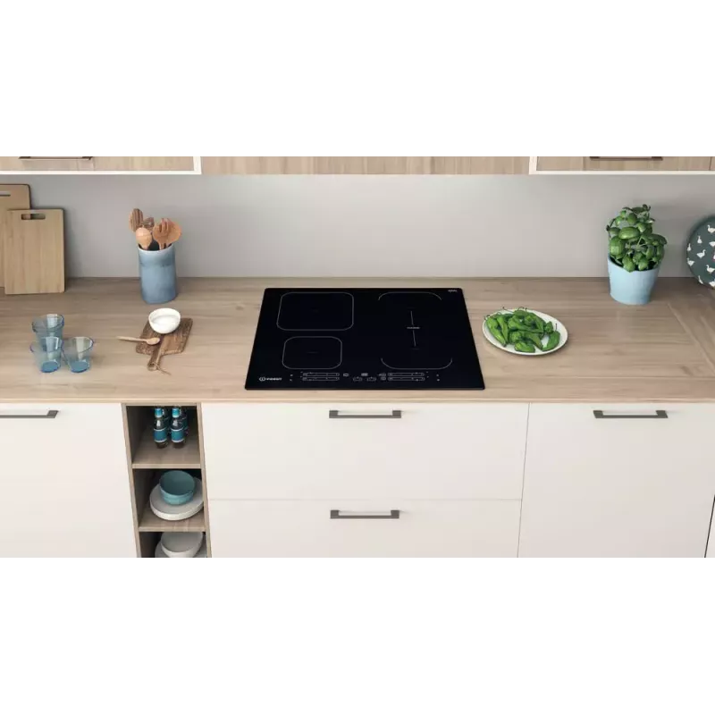 Indesit IB 65B60 NE Schwarz Einbau 59 cm Induktionskochfeld 4 Zone(n)