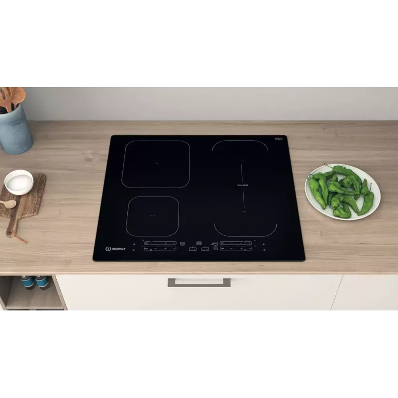 Indesit IB 65B60 NE Schwarz Einbau 59 cm Induktionskochfeld 4 Zone(n)