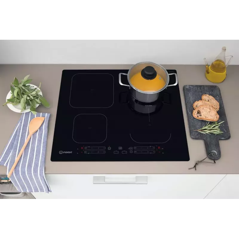 Indesit IB 65B60 NE Schwarz Einbau 59 cm Induktionskochfeld 4 Zone(n)